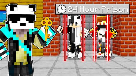 Locking Friends In A 24 HOURS PRISON In Minecraft Hindi YouTube