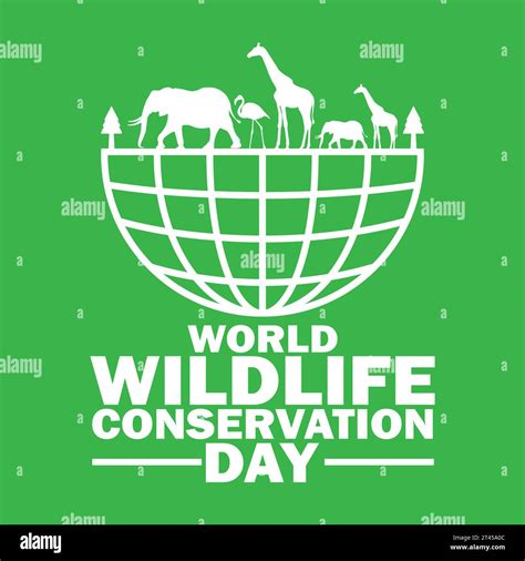 World Wildlife Conservation Day Vector Illustration Design Template