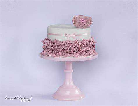 Pink Ruffle Cake Decorated Cake By Miriam Cakesdecor