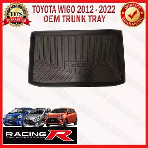 Toyota Wigo To Oem Rear Trunk Tray Or Cargo Tray With And