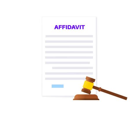 20 Signing Affidavit Illustrations Royalty Free Vector Graphics