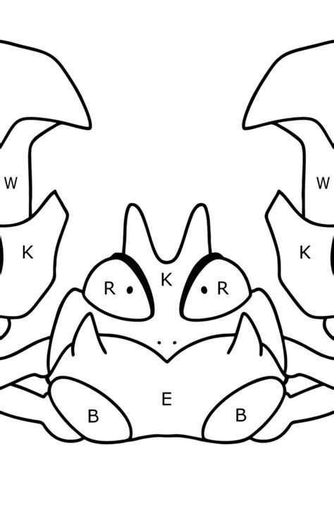 Krabby Coloring Pages Free Pokemon Coloring Pages Printables