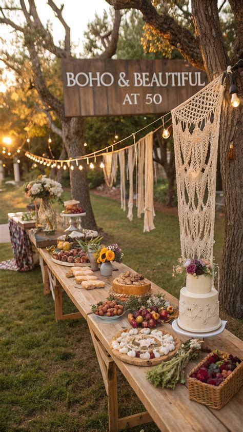 Boho 50th Birthday Bash Nature Inspired Party Ideas 🌻🎊 In 2025