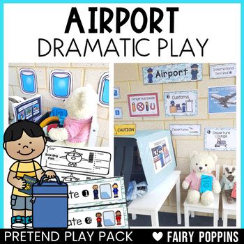 Airport Dramatic Play Printables Pretend Play Pack By Fairy Poppins