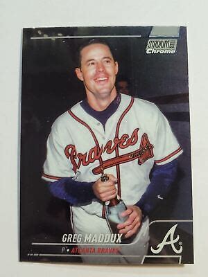 Topps Stadium Club Chrome Greg Maddux Atlanta Braves Ebay