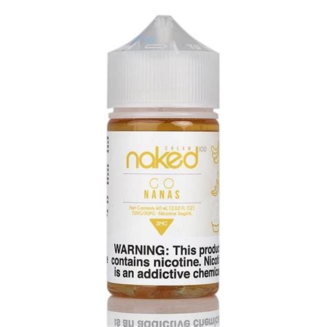 Naked 100 Cream Banana Go Nanas E Juice 60ml Vapesourcing