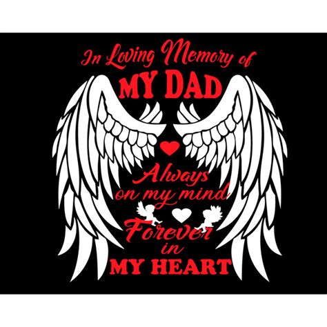 In Loving Memory Of My Dad Svg Fathers Day Svg Dad Svg Fa Inspire Uplift