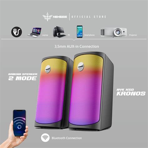 Nyk Nemesis X50 Kronos Speaker Bluetooth Rgb Nyk X 50 Lazada Indonesia