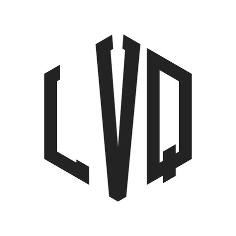 premium vector lvq logo design initial letter lvq monogram logo