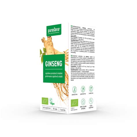 Acheter Ginseng Purasana Ginseng Bio Capsules