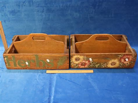 Lot - 2 WOODEN GARDENING BOXES