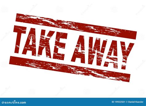 Take Away Sign Or Stamp Cartoon Vector 196009917