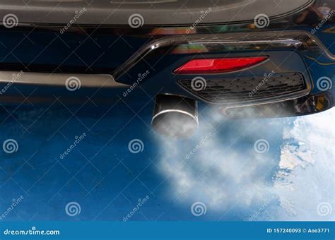 Car Exhaust Smoke Stock Image Image Of City Modern 157240093