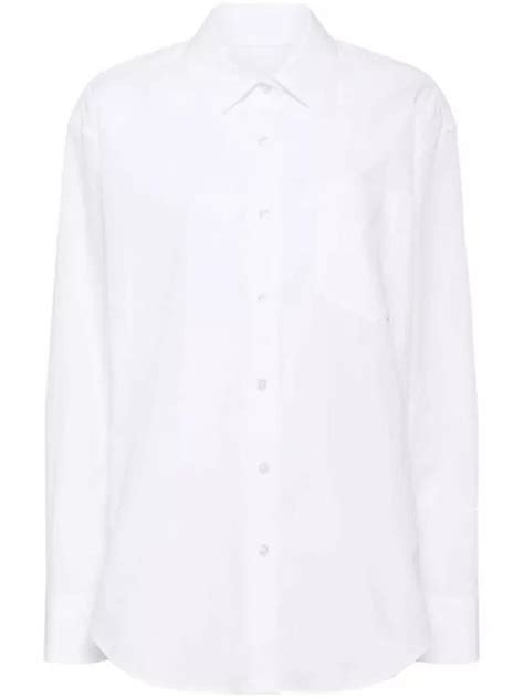 Alexander Wang Oversize Cotton Shirt White