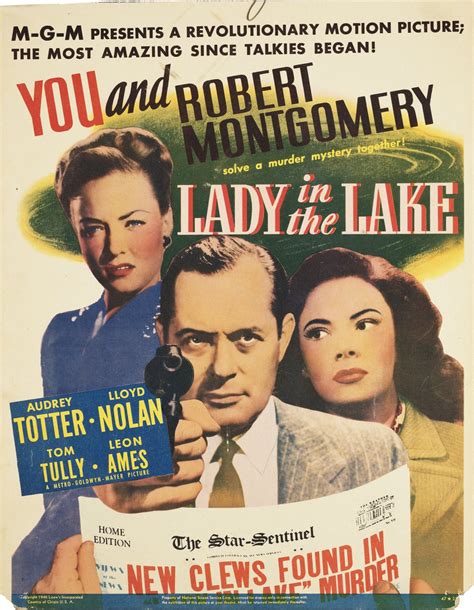 Lady In The Lake Original 1947 U S Window Card Movie Poster