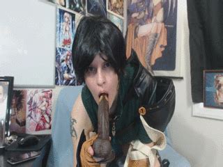 FF7 Yuffie Deepthroats And Fucks Black Dildo AlluringAli25 Clips4Sale