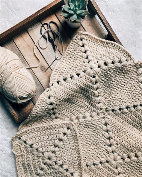 Farmhouse Granny Square Blanket Free Crochet Pattern Crochet Square