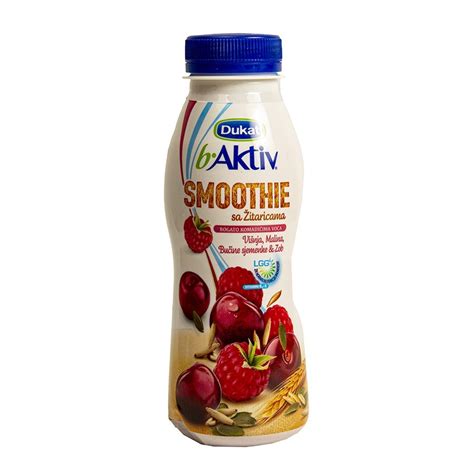 JOGURT B AKTIV LGG SMOOTHIE ZOB BUNDEVA 330g DUKAT PPK Bjelovar