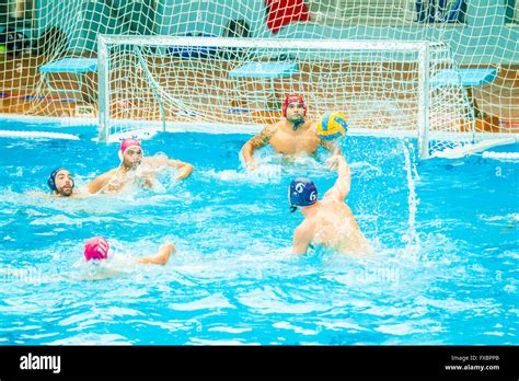 Male Water Polo Match Stock Photo Alamy