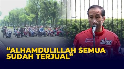 Jokowi Sebut Ribu Tiket Motogp Mandalika Terjual Alhamdulillah