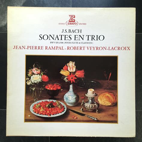 Bach Sonates En Trio Sonatas BWV 525 530 Jean Pierre Rampal Flute