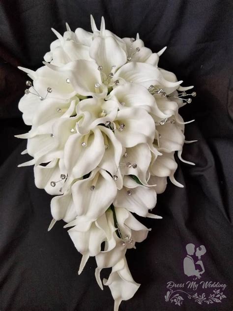 Dress My Wedding Calla Lily Cascading Bouquet Calla Lily Calla