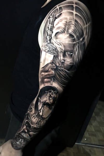 Tattoo Uploaded By Pedro Black Gray Realism Viking Warrior Viking