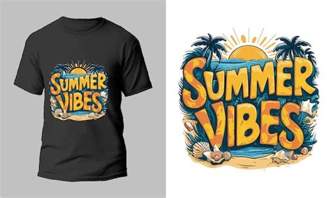 Diseño de camisetas gráficas vectoriales de verano coloridas diseño de