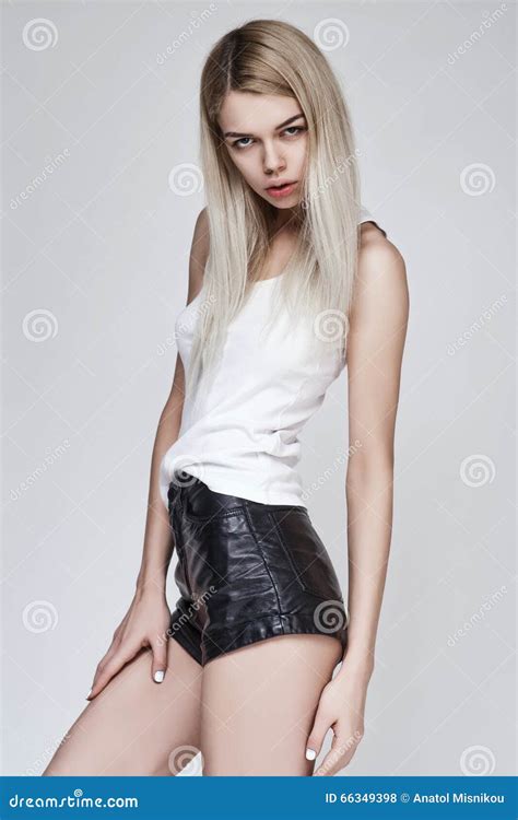 Portrait Of A Stunning Blonde Stock Photo Image Of Lady Care 66349398