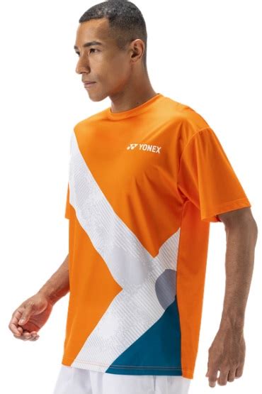 Yonex T Shirt Męski Practice 0044 Bright Orange Badmintonplayerpl