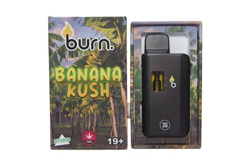 Burn Ml Disposable Vapes Banana Kush Thc Distillate Naked Canada