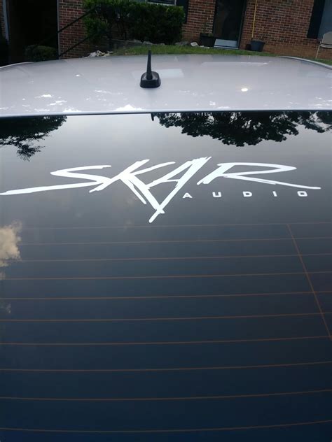 Skar Audio | Large Window Decal with Official Logo (20" x 6")