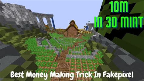 Best Money Making Trick In Fakepixel Fakepixel Skyblock Youtube