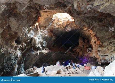 borra caves araku valley andhra pradesh india editorial photo