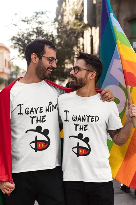 Disney Gay Pride Shirt Mickey Mouse Gay Couple Shirts LGBT Etsy