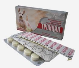 Тронцил для собак: инструкция и отзывы