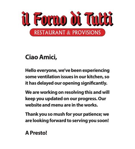 Il Forno Di Tutti Coming Soon On Havana Street Aurora Co