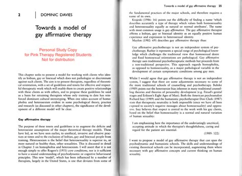 PDF Towards A Model Of Gay Affirmative Therapy
