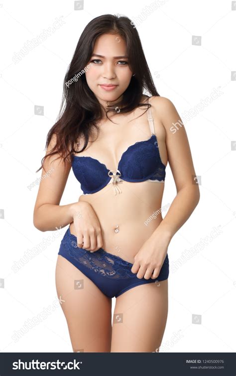 Sexy Asian Woman Blue Bikini On Stock Photo Shutterstock