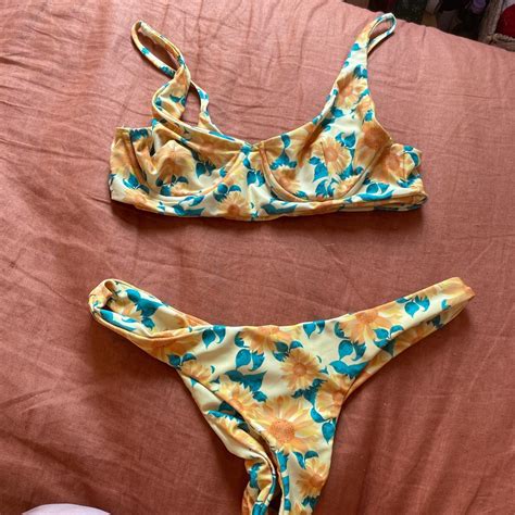 Repop Moana Bikini Sunflower Set Size M Sadly Just Depop