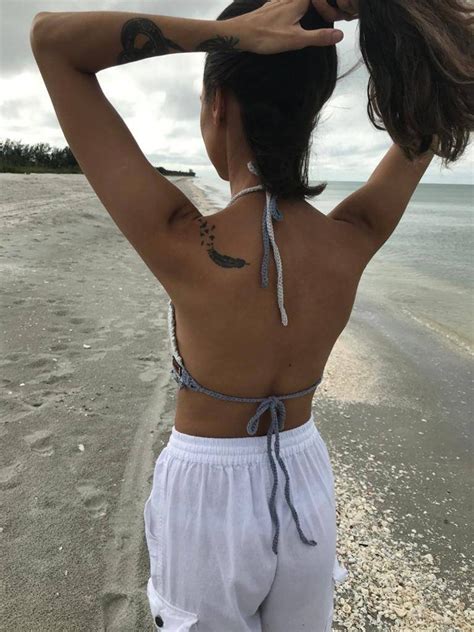 Crochet Top Bikini Top Halter Crop Top Handmade Barlette Etsy