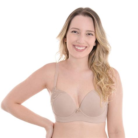 Suti Bojo Copa D Renda Refor Ado Sustenta O Vi Lingerie Bege Zattini