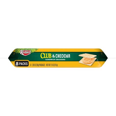 Buy Keebler Sandwich Crackers Club And Cheddar 11oz Tray 8 Count