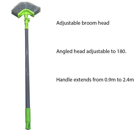 Telescopic Ceiling Broom With Metal Broom Handles Cobweb Broom - Buy Extension Telescopic Broom ...