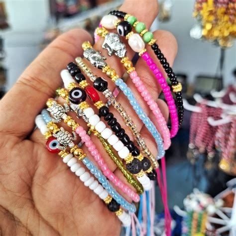 Jual Set Gelang Kalung Bohemian Manik Slot Gelang Manik Khas Bali