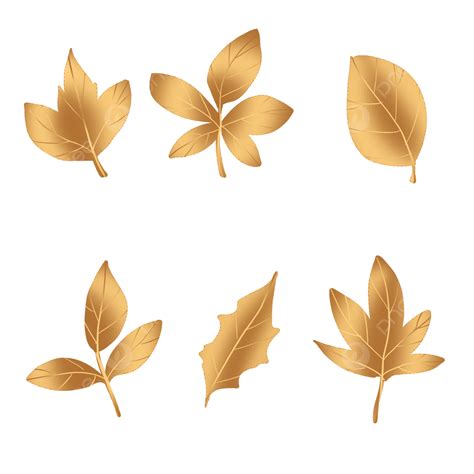 Golden Leaf Leaves Plant Golden Leaf Leaves Png Transparent Clipart