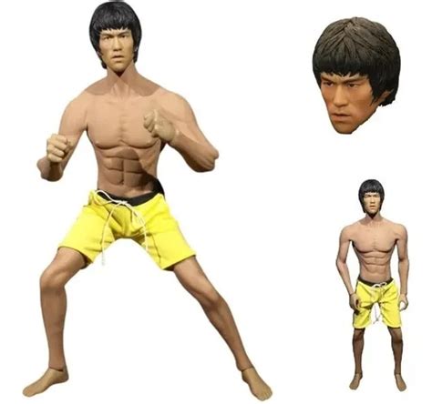 Phicen M Super flexible Bruce Lee Body Para Hot Toys Frete grátis
