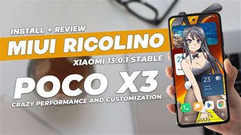 MIUI RICOLINO 13 0 1 STABLE FOR POCO X3 BEST CUSTOM ROM FOR POCO X3