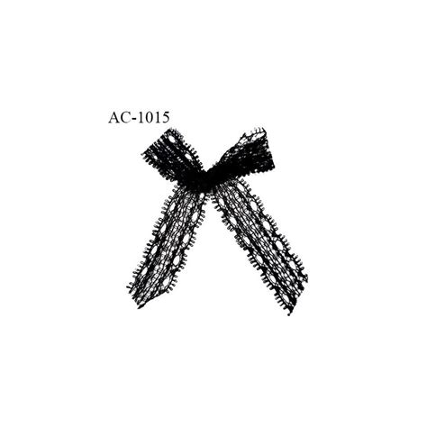 Noeud Lingerie Dentelle Haut De Gamme Couleur Noir Largeur Haut Mm Largeur Bas Mm Hauteur