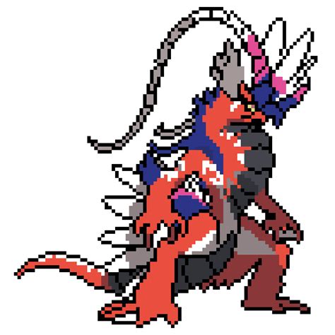 Koraidon Pixel Art Pokemon Pixel Art Pattern Pixel Art